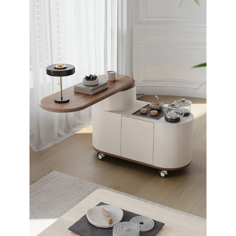 

Kettle integrated living room household sofa small cart balcony rotating
