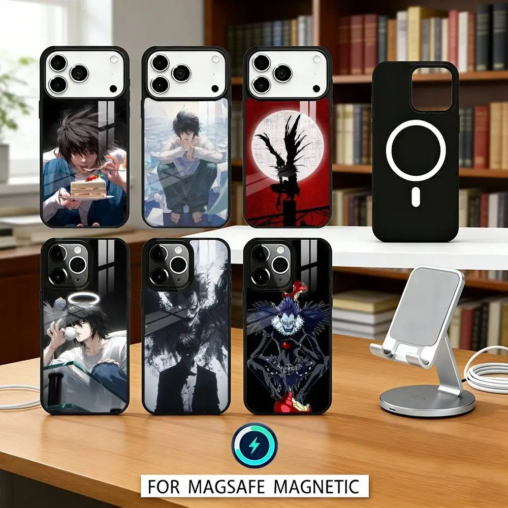 

D-Death N-Note Anime Phone Case For iPhone 17,16,15,14,13,12,Pro,Max For Magsafe Magnetic Wireless Charging