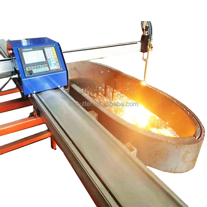 آلة قطع البلازما CNC المحمولة عالية الدقة 220 فولت، قاطع الأنابيب الفولاذية 50 مم مع تصميم AutoCAD، معتمد من CE