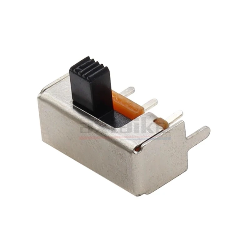 20PCS 2 Position 1P2T 3Pin SK-12F14 With Fixed Feet PCB Panel Angle Horizontal Slide Power Toggle Switch Handle length 4/5/6/7mm