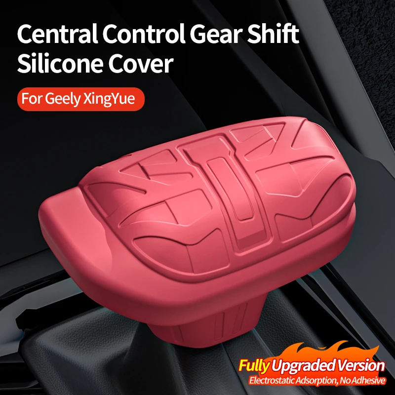 

For Geely XingYue Car Silicone Center Gear Shift Knob Cover Anti-Slip Lever Shifter Boot Car Premium Interior Tuning Accessories