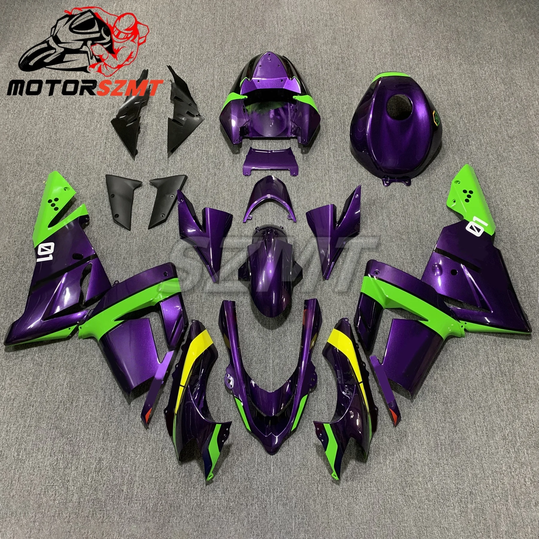 Fit for KAWASAKI 2004-2005 anding 04 05 ABS Plastic Motorcycle Fairing Kit Sportbike Body Rebuild Street Sport Bodywork purple
