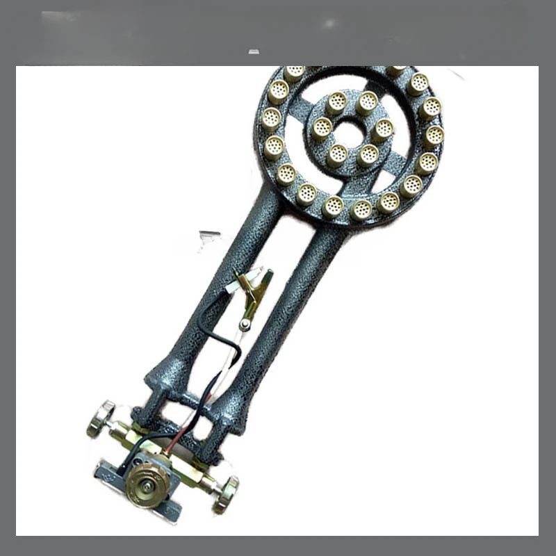 Cast Iron Gas Stove Single Burner for Commercial Hotel Liquefied Gas Electronic Ignition High-pressure Burner Stove Parts