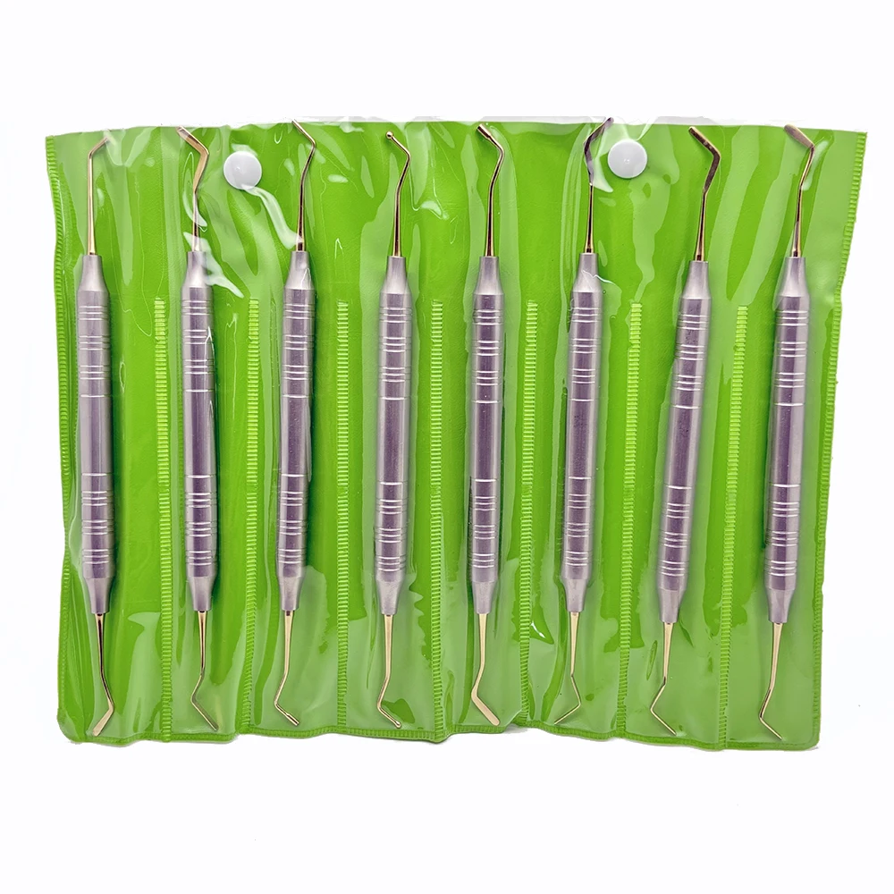 8 個歯科複合樹脂充填スパチュラキット樹脂フィラーツール歯の修復修復歯科器具