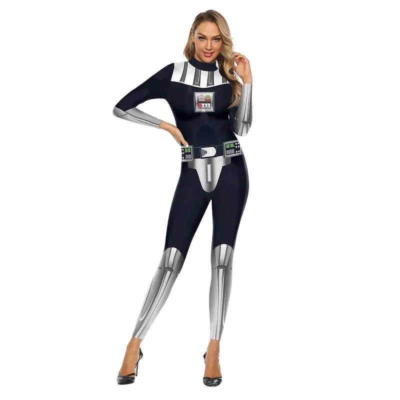 SN60 Darth Vader Cosplay Uniform Party Jumpsuits Sexy Bodysuit Wear Cosplay Costume Catsuit Zentai Suit1 & 2
