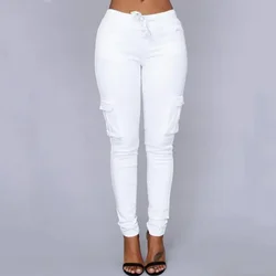 2023 Large Size White Pants Joggers Women Oversized High Waist Jogger Pants Woman Ladies Trousers Military Pantalones Mujer