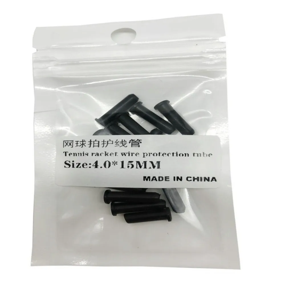

15pcs Double-hole Tennis Racquet Grommets Black Universal String Protector Replacement Parts Tennis Racket Grommets