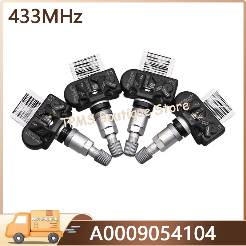 

4pcs 433MHz A0009054104 Tyre Pressure Monitoring System TPMS Sensor For Mercedes-Benz A-Class B-Class CLA EQA eSprinter GLA GLE