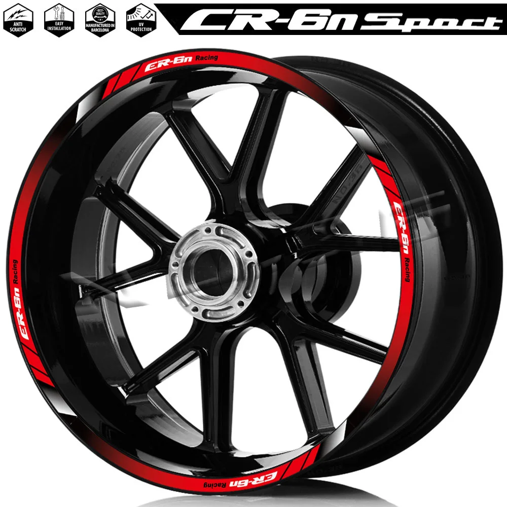 For ER-6N ER6N ER 6N Mortorcycle Wheel Sticker Rim Decal Reflective Hub Stripe Tape Accessories Waterproof