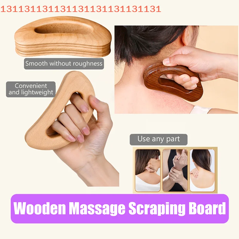 

Health Care Slimming Guasha Board Wood Therapy Massage Stick Lymphatic Drainage Massager Scraping For Relaxation And Recover