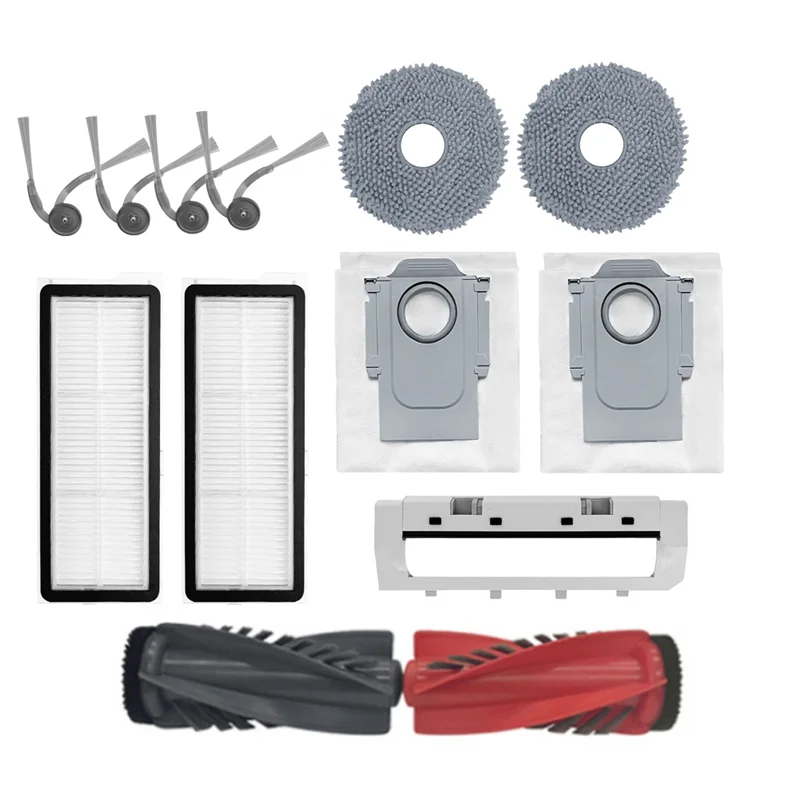 

AA08-Vacuum Cleaner Accessories For Roborock Qrevo C/Qrevo 5AE/Qrevo Edgec Roller Brush Dust Bag Side Brush Mop Cloth Filter