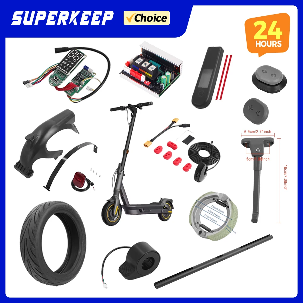 MAX G2 Scooter Eléctrico varias piezas de repuesto de reparación para Segway Ninebot MAX G2 tablero guardabarros neumático pie soporte velocidad pulgar