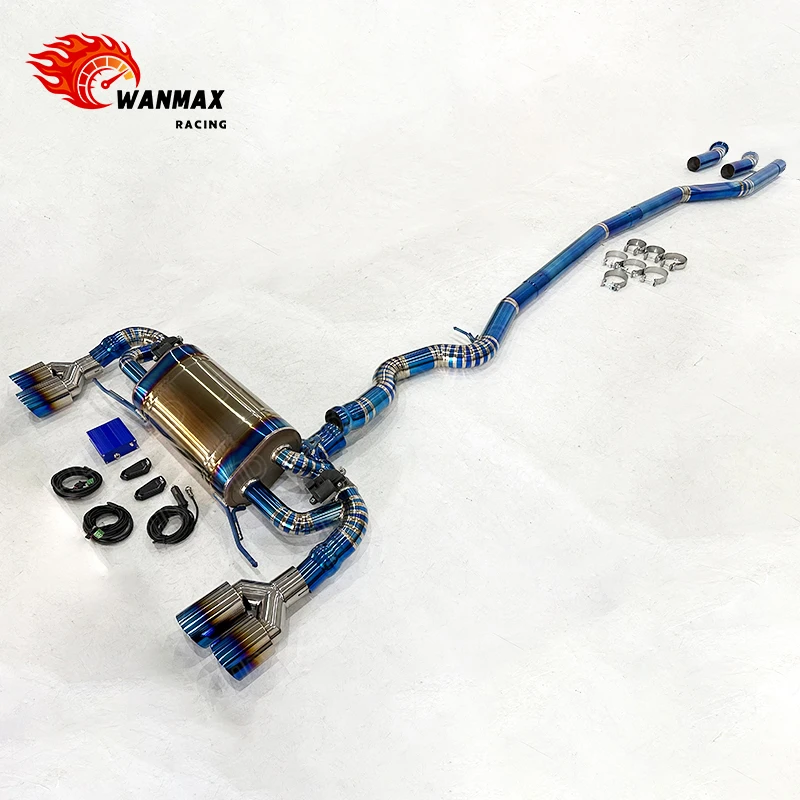 Full Titanium Valvetronic Exhaust System For BMW 330i 430i B48 Engine, Valved Cat-Back, Bolt-On Upgrade, Deep Sport Sound
