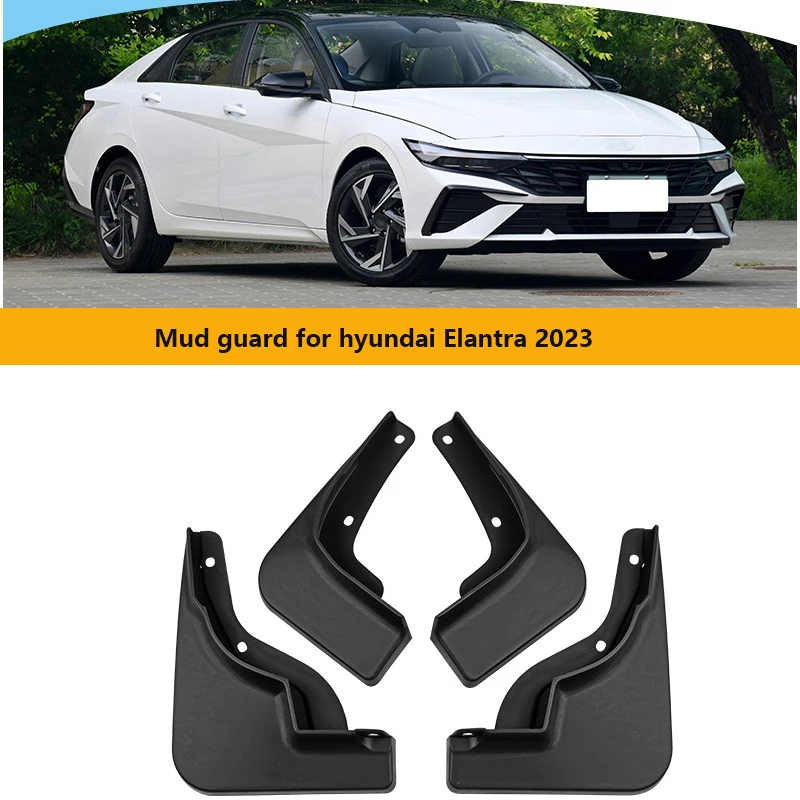 Car Molded Mud Flaps For Hyundai Elantra 2023 year Splash Guards Mudguards Mudflap Car Accessories