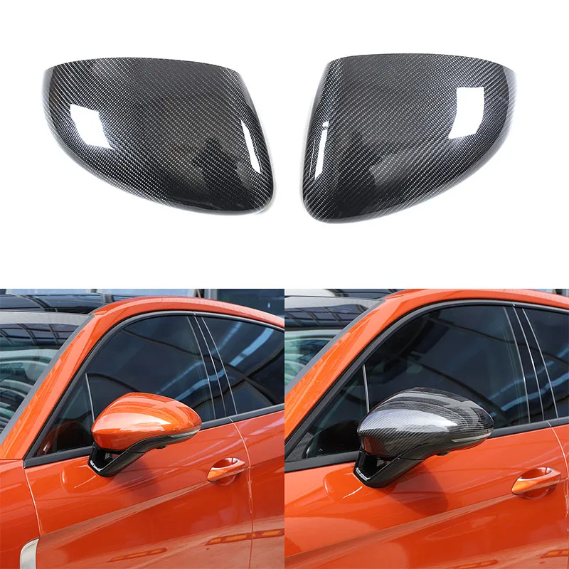 

For Porsche Panamera 971 2017-2024 Real Carbon Fiber Car Side Rearview Mirror Decorate Cover Trim Sticker Exterior Accessories