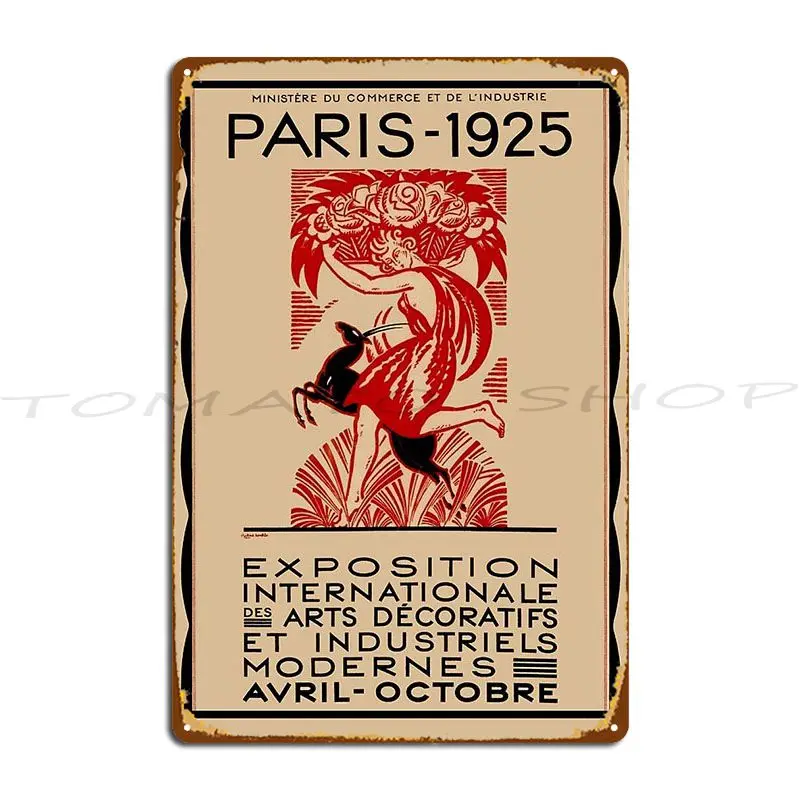 Vintage 1925 International Metal Plaque Wall Mural Vintage Create Kitchen Character Tin Sign Poster