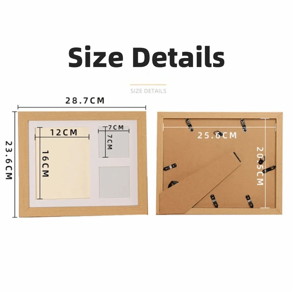DIY Pet Paw Print Kit Frame Wooden Photo Display