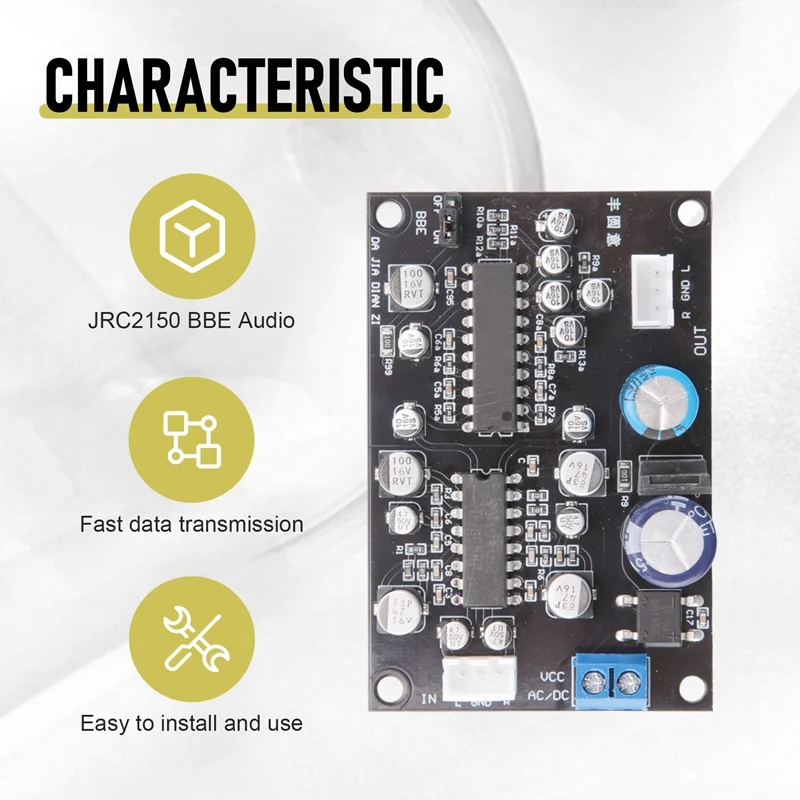 TA7668 papan Preamplifier kepala magnetik dek Drive Tape dengan JRC2150 Audio BBE