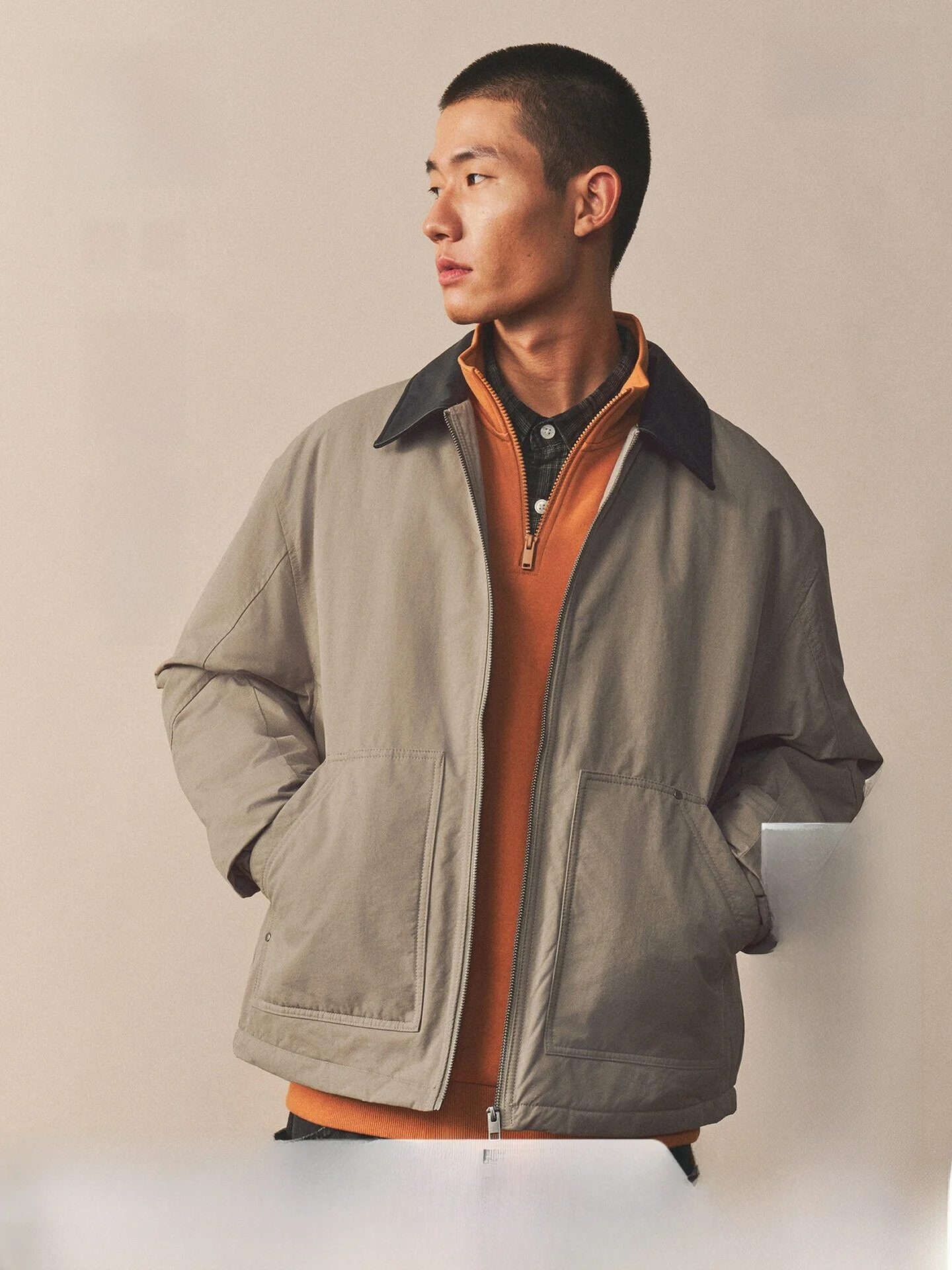 

Мужская зимняя куртка H&M из хлопка, винтажная, спортивная, свободного кроя, утепленная, стандартной длины, нейлон 56%, хлопок 44%, для повседневной носки