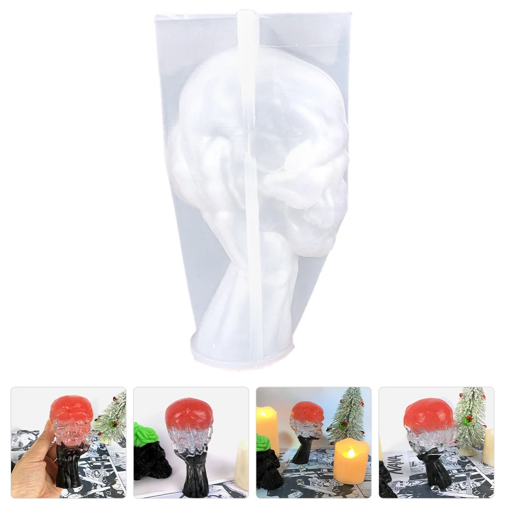 

Skull Silicone Mold Cool Resin Molds Fondant Candles Three-dimensional Diy Silica Gel Baking Moulds
