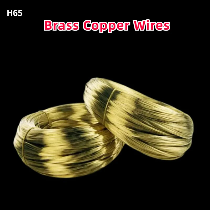 10M 1PCS High Quality H65 Solid Brass Copper Wires Dia 0.3/0.4/0.5/0.6/0.8/0.9m for Wire / Cable / Jewellery / Craft