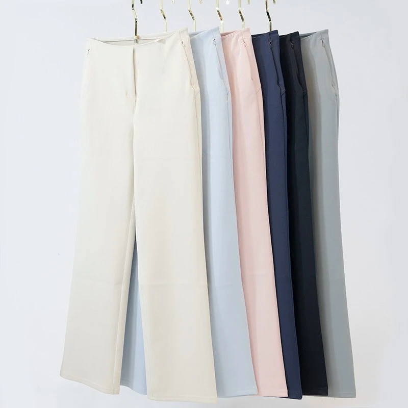 Women Sports Yoga Long Pants Casual High Waist Comfortable Trousers Shaping Stretch Breathable Straight Leg Ankle Pants