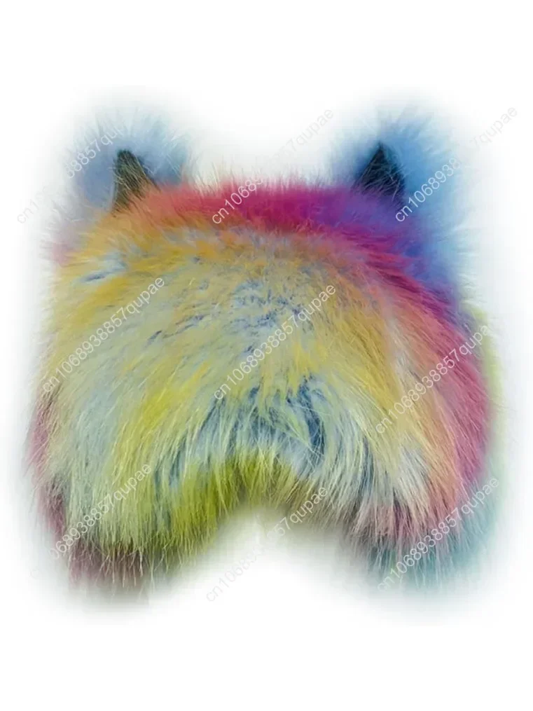 

PURFUN Colorful Faux Fur Earflap Hats with Cat Ear, Adults Animal Theme Fox Wolf Hooded Hat Cosplay Halloween Costume Caps