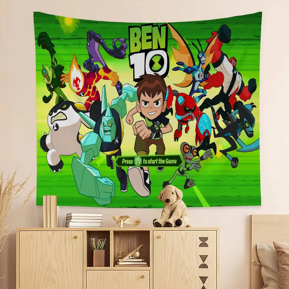 B-Ben 10 Classic Colorful Tapestry Wall Hanging Bohemian Wall Tapestries Mandala Wall Hanging Sheets