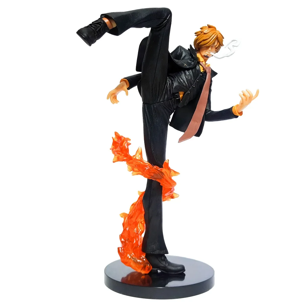 Sanji Black Leg Fire Battle Version figuras de acción coleccionables de PVC, One Piece, modelo de juguetes para niños, 25cm