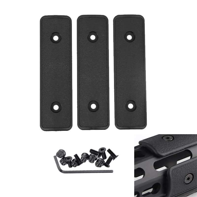 Protectores de riel Keymod 4'' set 3 uds – polímero táctico - imagen 2
