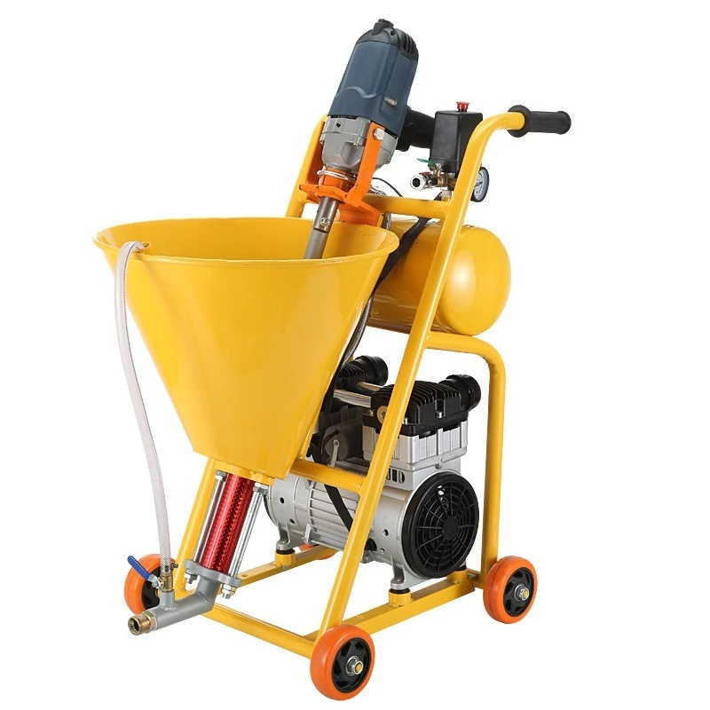 Putty powder polyurethane cold base oil real stone paint penetration crystallization paint spraying machine