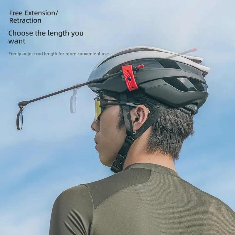 for Bicycle Helmet Rearview Mirror Cycling Reflector Men Women Mountain Road Bike Safety Vision