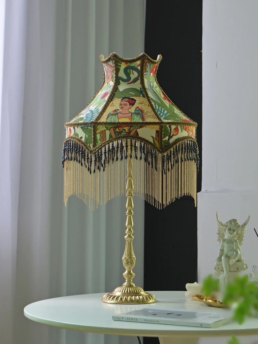 Ambient desk lamp French American retro design surrealism brass bedroom living room