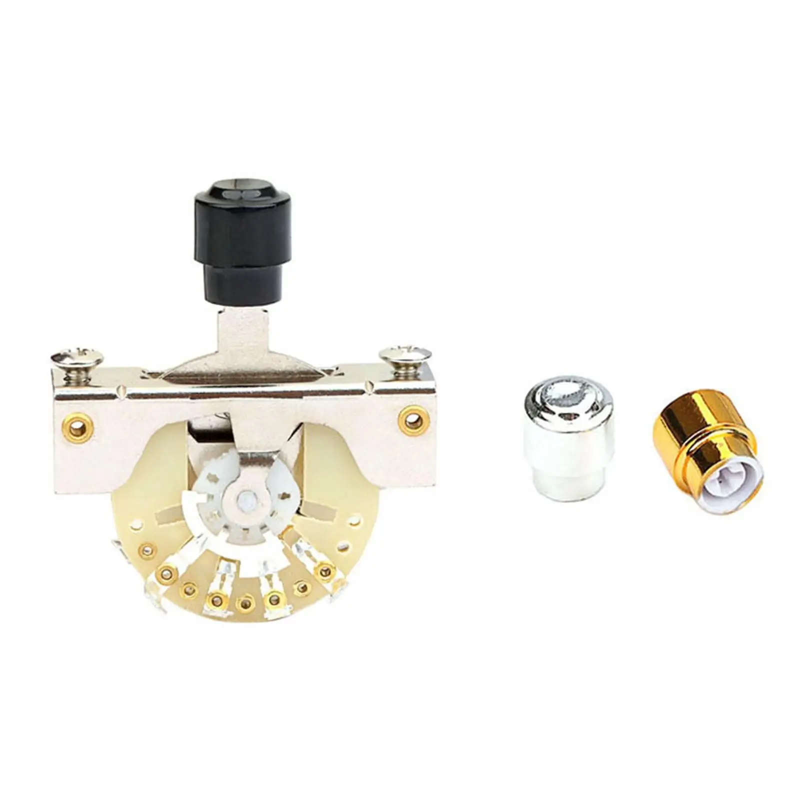 

Guitar Pickup Selector Switch with Switch Knob Tip Caps Sturdy Gadget Replace 5 Way