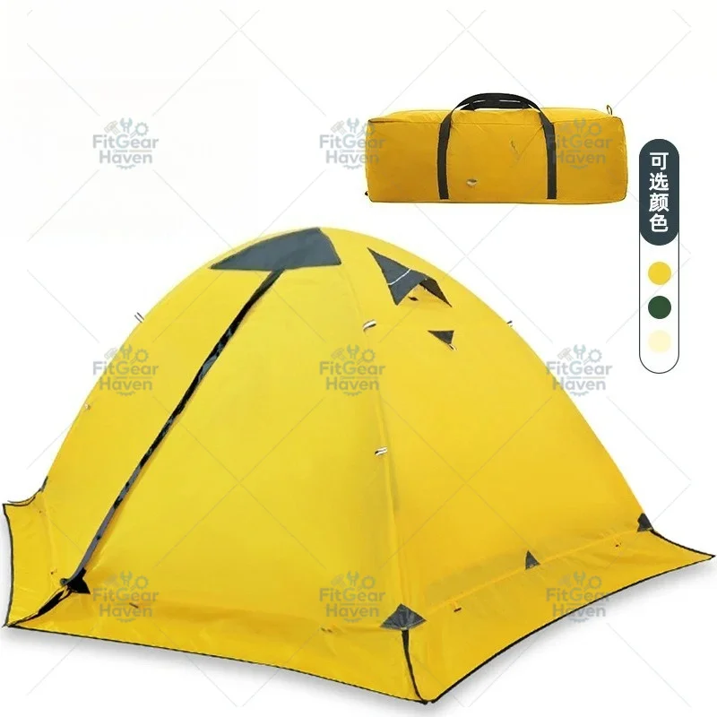 2-Person Camping Tent Waterproof Portable Rain Shelter for Hiking & Outdoor Camping