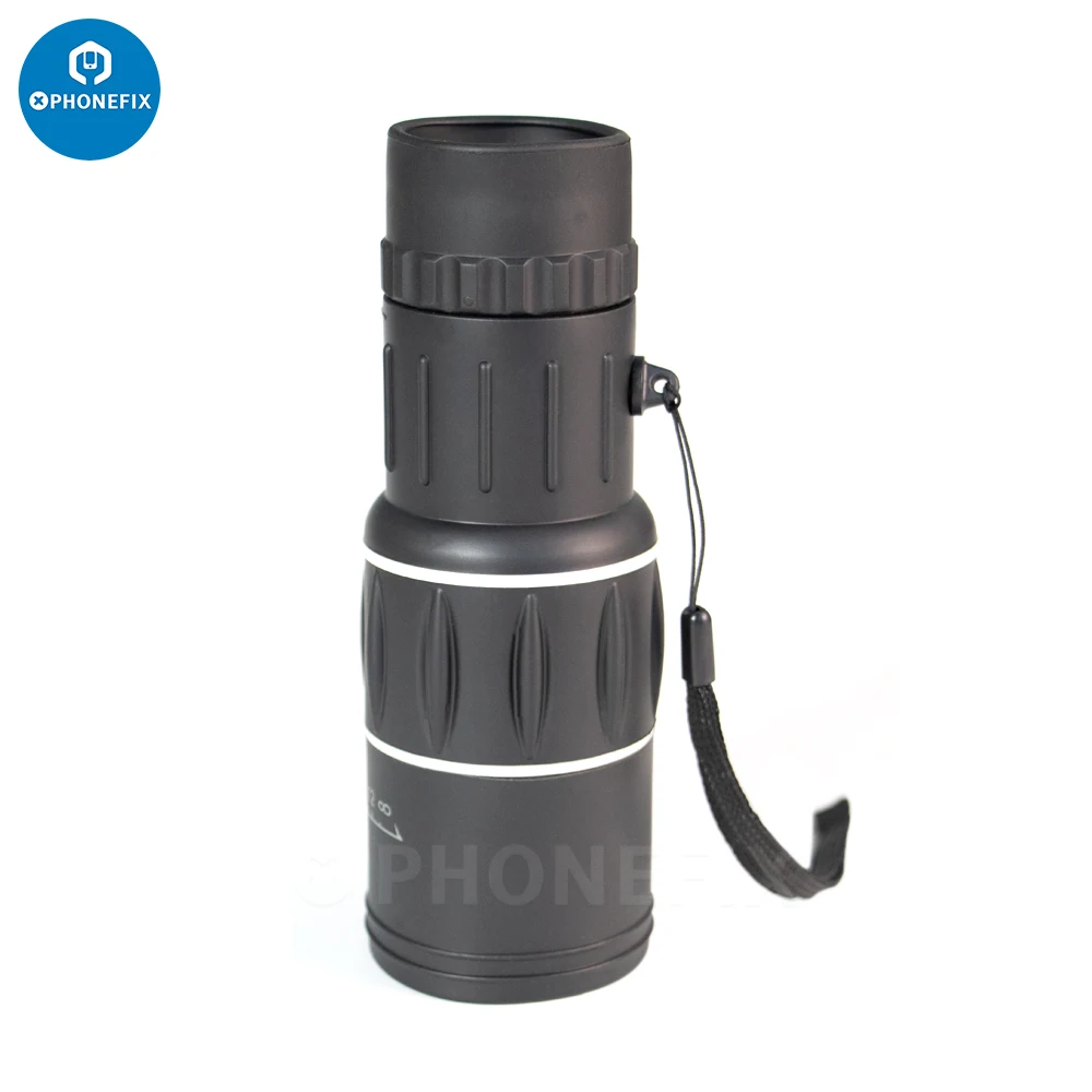 Monocular Compact Telescope 16x52 Dual Focus Monocular Telescope Telephoto Lens HD 66m/8000m Magnification for Tourism Fishing