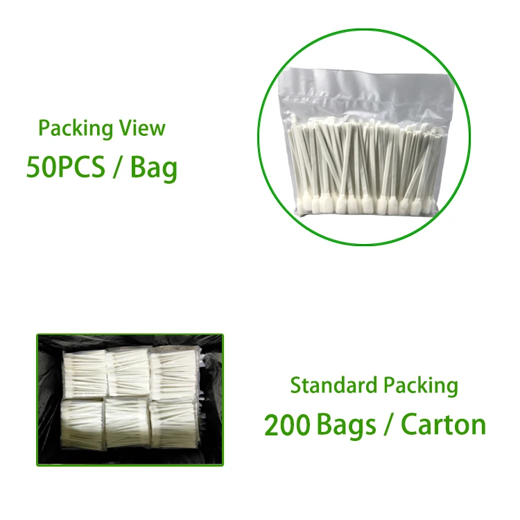 10bags Excellent Lint Free Absorbency Inkjet/mimaki/digital Printers Cleaning Foam Swab