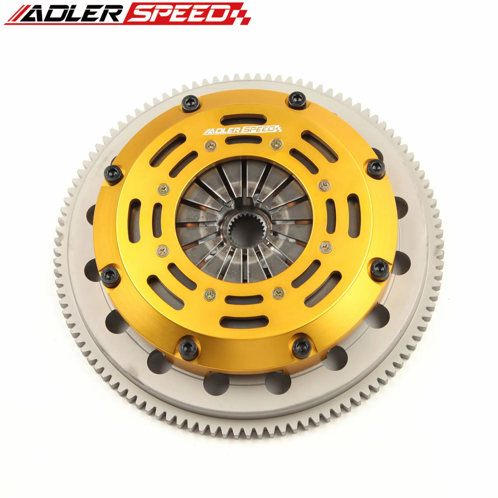 ADLERSPEED  RACING CLUTCH SINGLE DISC KIT & FLYWHEEL For 1989 - 1998 Nissan 240SX  200SX With 2.0L Turbo SR20DET motor swap