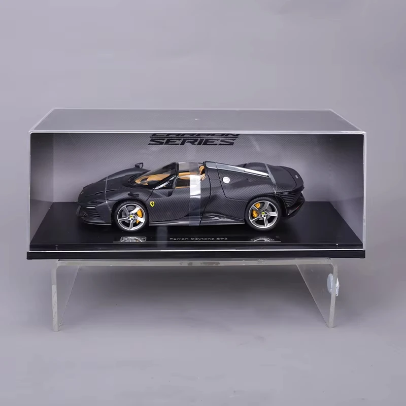 New Bburago 1:18 Ferrari Daytona SP3 50th Anniversary Carbon Fiber 50th Alloy Miniature Diecast Model Limited Edition Toy Gift