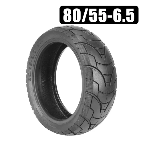 Neumático de vacío para patinete eléctrico, rueda delantera y trasera sin cámara, accesorios de repuesto, superdesgaste, alta calidad, 10 pulgadas, 80/55-6,5