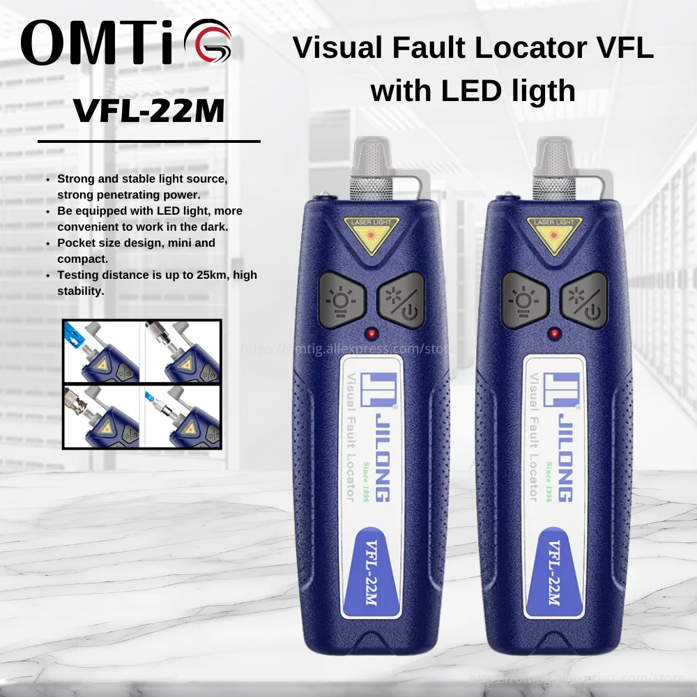 

OMTiG VFL Fiber Optic Red LED Lights, Optical Strong Laser 30Km JILONG Visual Fault Locator 10Mw 20Mw 30Mw, 10KM 20KM 30KM