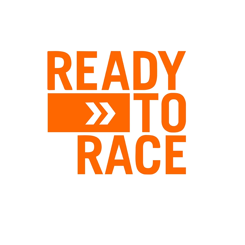 2 Stück READY TO RACE Logo Motorrad-Aufkleber, wasserfeste Aufkleber für KTM Super Adventure Duke RC 390 690 790 890 1090 1190 1290 R