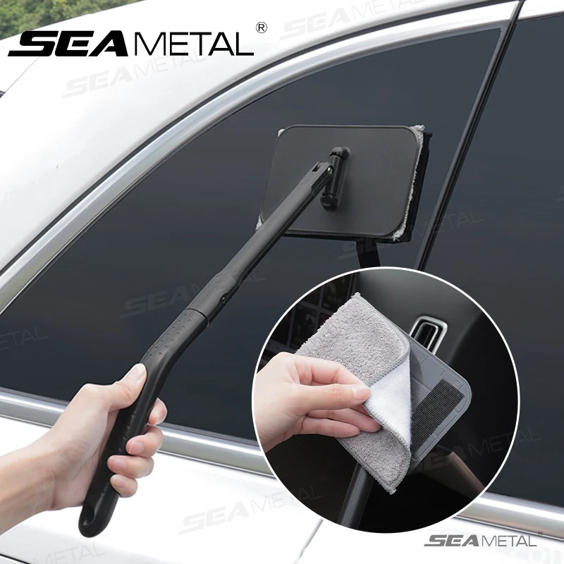 SEAMETAL Auto Windschutzscheibe Scheibenwischer Set Auto Fenster Reinigung Anti-beschlag Pinsel Wasser Schaben Werkzeug Wiederverwendbare Pad Auto Zubehör