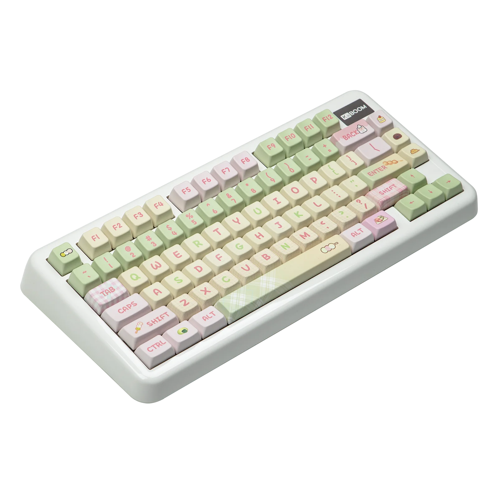 مجموعة KiiBOOM x Ydmochi Sweet Dango Dream Keycap 142 MDA Profile 5-Side Dye-Sublimation PBT Keys متوافقة مع أغطية مفاتيح MX