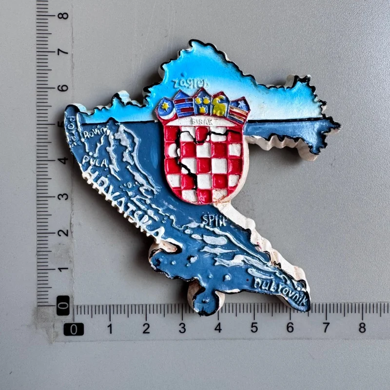 Kroatien Kühlschrankmagnete Dubrovnik Zagreb Split Trogir Hvar Vodice Rabac Pula Rovinj Vrsar Touristensouvenirs Kühlschrankmagnete