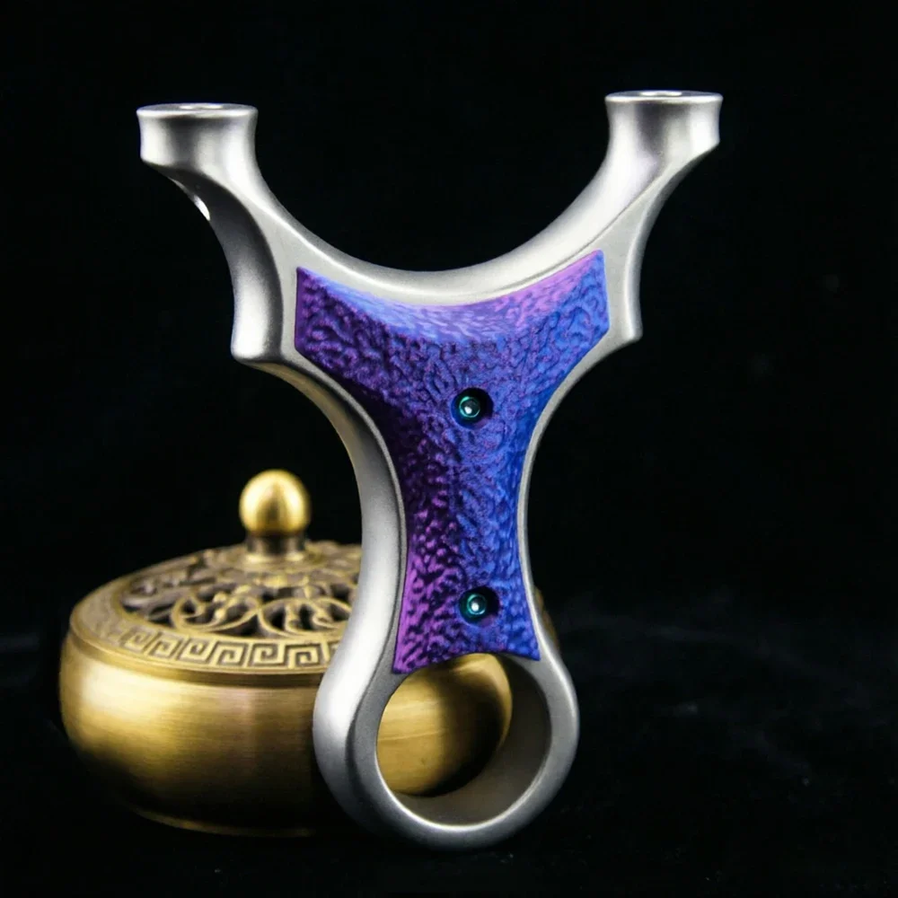 

630 Super-hard Stainless Steel Slingshot Competition Special High-power Sling Hunting Shooting Slingshot Color Patch