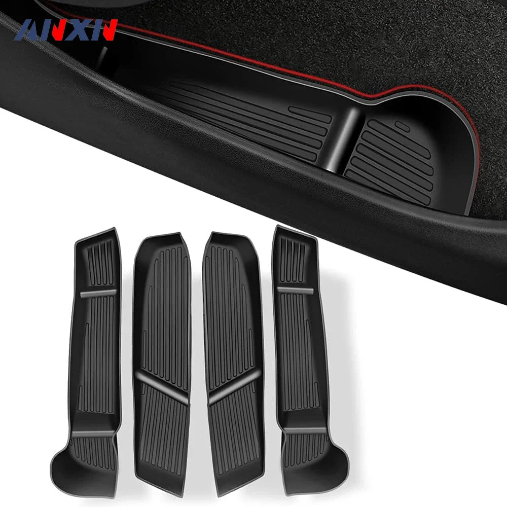 Door Side Storage Box Front Rear Door Handle Armrest Tray Organizer for Tesla Model 3 Model Y 2023 2020-2024 Model 3 Highland