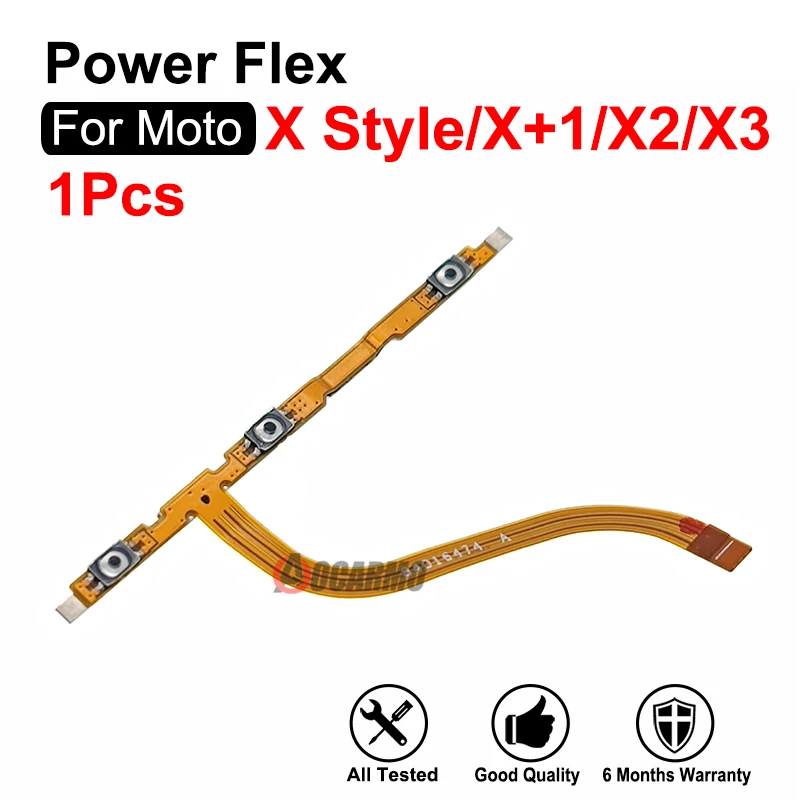 For Motorola Moto X2 X+1 X Style X3 Power On OFF Volume Flex Cable Repair Parts XT1570 XT1572 XT1575 XT1095 XT1096 XT1097