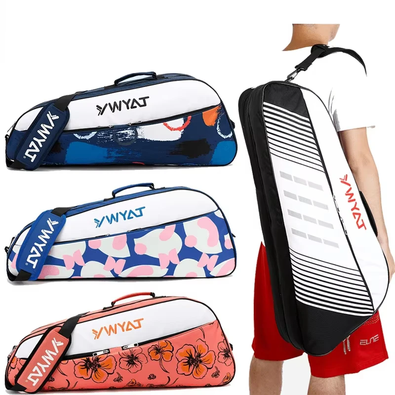 2026 Stylish Fashionable Badminton Single Shoulder Backpack 3R Badminton Racquet Bag Large Capacity Unisex Tennis Pickleball Bag