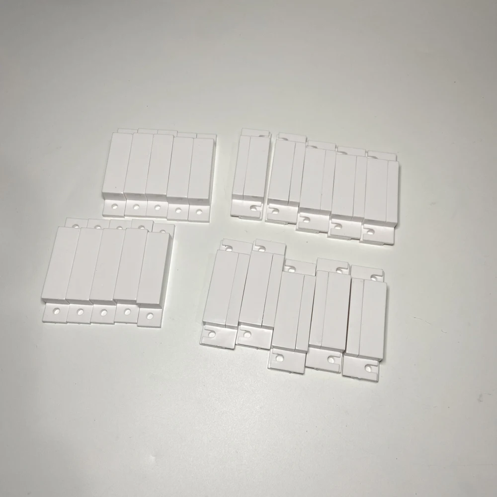 10Pcs Door Contact Sensor Plastic Window Open Alarm Surface Magnetic Detector for Security System Reed Switch Limit Switch